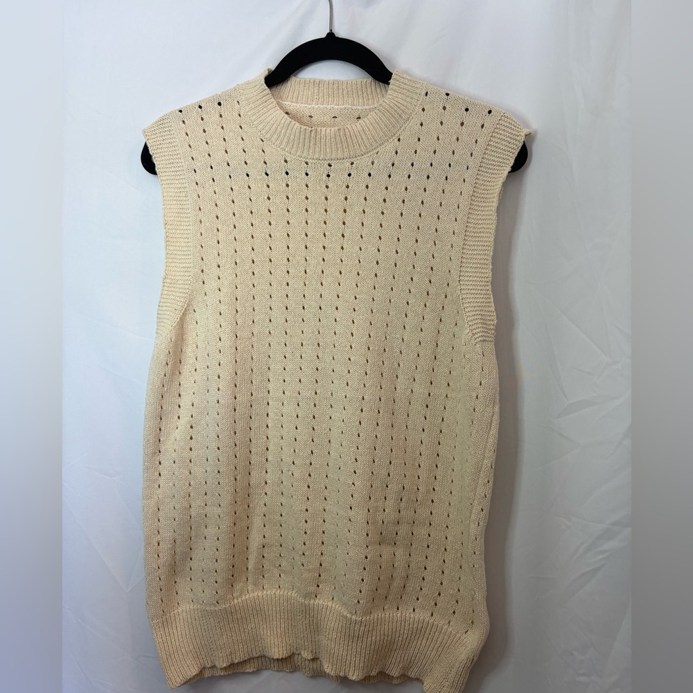 Women’s Cream Sweater Vest